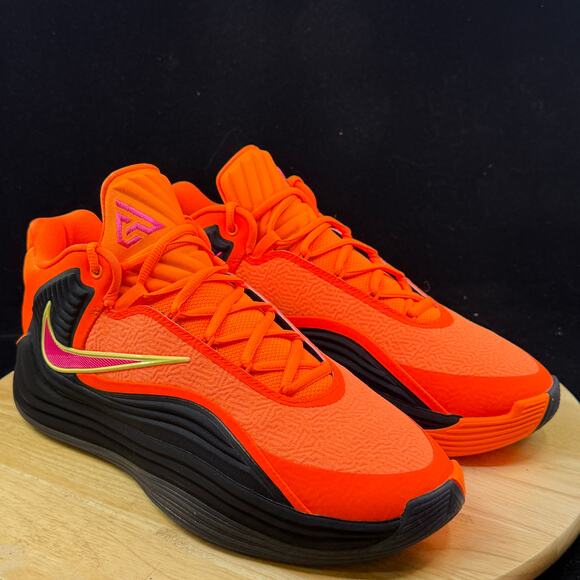 Nike Giannis Freak 7 Men's Size 11 Orange Black Basketball Shoes HF3450 800 - Picture 4 of 10